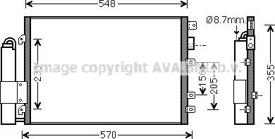 Prasco RTA5340D - Конденсатор кондиционера autosila-amz.com