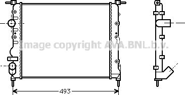 Prasco RTA2218 - Радиатор, охлаждение двигателя autosila-amz.com