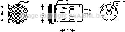 Prasco RTK403 - Компрессор кондиционера autosila-amz.com