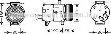 Prasco RTK069 - Компрессор кондиционера autosila-amz.com