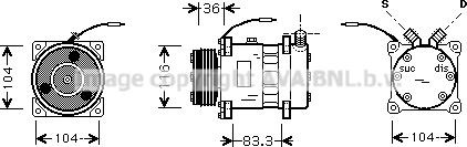 Prasco RTK318 - Компрессор кондиционера autosila-amz.com