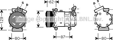 Prasco RTK331 - Компрессор кондиционера autosila-amz.com