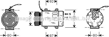 Prasco RTK286 - Компрессор кондиционера autosila-amz.com