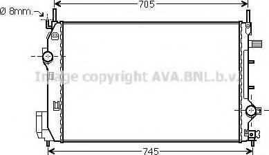 Prasco SB2070 - Радиатор, охлаждение двигателя autosila-amz.com