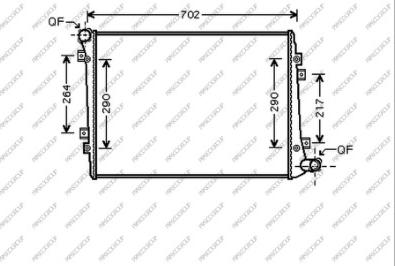 Prasco SK024R007 - Радиатор, охлаждение двигателя autosila-amz.com