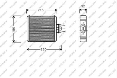 Prasco SK320H001 - Теплообменник, отопление салона autosila-amz.com