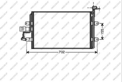 Prasco ST420C001 - Конденсатор кондиционера autosila-amz.com