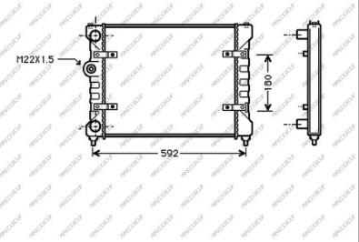 Prasco ST001R007 - Радиатор, охлаждение двигателя autosila-amz.com