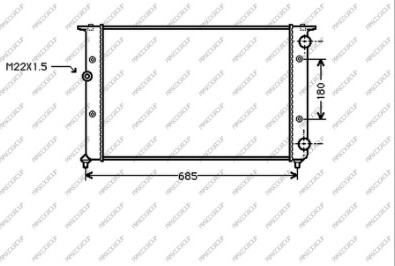 Prasco ST027R011 - Радиатор, охлаждение двигателя autosila-amz.com