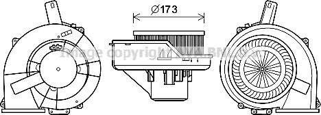 Prasco ST8047 - Электродвигатель, вентиляция салона autosila-amz.com