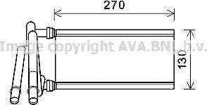 Prasco TO6706 - Теплообменник, отопление салона autosila-amz.com