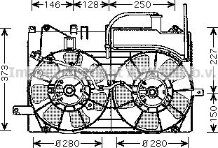 Prasco TO7549 - Вентилятор, охлаждение двигателя autosila-amz.com