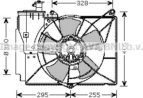 Prasco TO7539 - Вентилятор, охлаждение двигателя autosila-amz.com