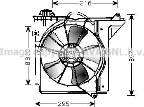 Prasco TO7538 - Вентилятор, охлаждение двигателя autosila-amz.com