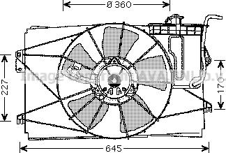 Prasco TO7524 - Вентилятор, охлаждение двигателя autosila-amz.com
