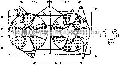 Prasco TO7527 - Вентилятор, охлаждение двигателя autosila-amz.com