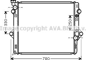 Prasco TOA2478 - Радиатор, охлаждение двигателя autosila-amz.com