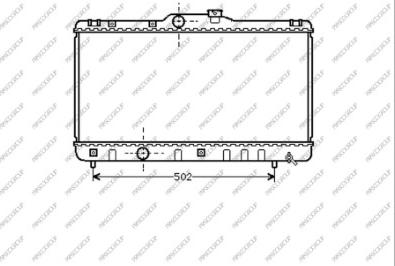 Prasco TY082R001 - Радиатор, охлаждение двигателя autosila-amz.com