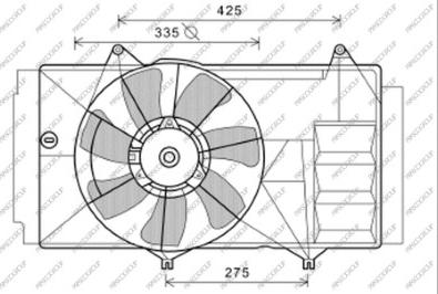 Prasco TY324F003 - Вентилятор, охлаждение двигателя autosila-amz.com