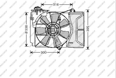 Prasco TY320F001 - Вентилятор, охлаждение двигателя autosila-amz.com