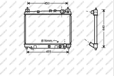 Prasco TY320R002 - Радиатор, охлаждение двигателя autosila-amz.com