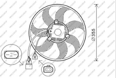 Prasco VG055F004 - Вентилятор, охлаждение двигателя autosila-amz.com