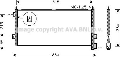 Prasco VL5047 - Конденсатор кондиционера autosila-amz.com