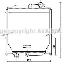 Prasco VL2057 - Радиатор, охлаждение двигателя autosila-amz.com