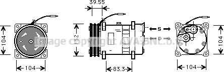 Prasco VLAK039 - Компрессор кондиционера autosila-amz.com