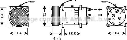 Prasco VLAK026 - Компрессор кондиционера autosila-amz.com