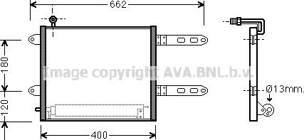 Prasco VN5178D - Конденсатор кондиционера autosila-amz.com