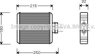 Prasco VN6196 - Теплообменник, отопление салона autosila-amz.com