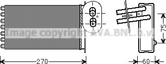 Prasco VN6296 - Теплообменник, отопление салона autosila-amz.com