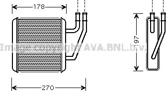 Prasco VN6203 - Теплообменник, отопление салона autosila-amz.com