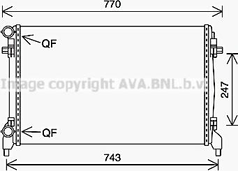 Prasco VN2402 - Радиатор, охлаждение двигателя autosila-amz.com