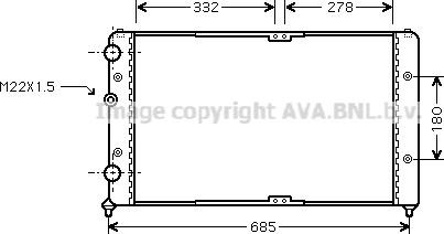 Prasco VN2191 - Радиатор, охлаждение двигателя autosila-amz.com