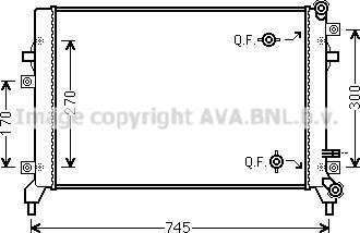 Prasco VN2295 - Радиатор, охлаждение двигателя autosila-amz.com