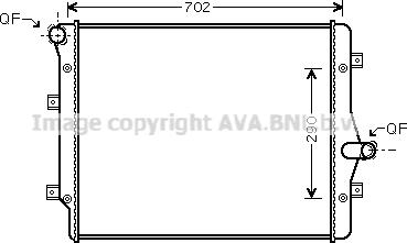 Prasco VN2208 - Радиатор, охлаждение двигателя autosila-amz.com