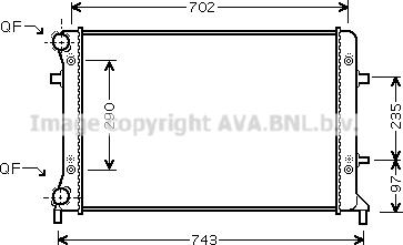 Prasco VN2228 - Радиатор, охлаждение двигателя autosila-amz.com