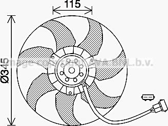 Prasco VN7541 - Вентилятор, охлаждение двигателя autosila-amz.com