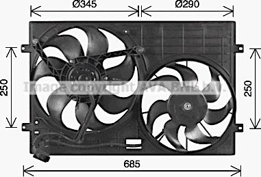 Prasco VN7543 - Вентилятор, охлаждение двигателя autosila-amz.com
