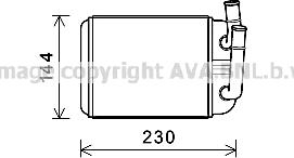 Prasco VNA6381 - Теплообменник, отопление салона autosila-amz.com