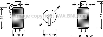 Prasco VND051 - Осушитель, кондиционер autosila-amz.com