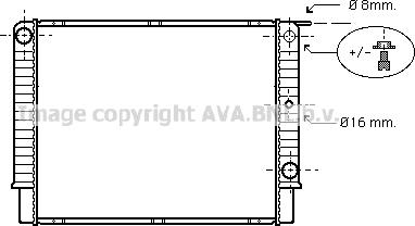 Prasco VO2087 - Радиатор, охлаждение двигателя autosila-amz.com