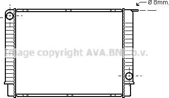 Prasco VO2145 - Радиатор, охлаждение двигателя autosila-amz.com