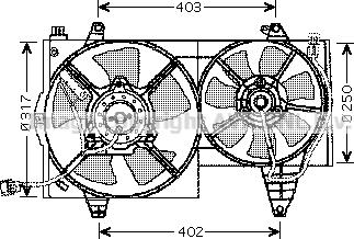 Prasco VO7505 - Вентилятор, охлаждение двигателя autosila-amz.com