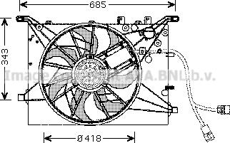 Prasco VO7502 - Вентилятор, охлаждение двигателя autosila-amz.com