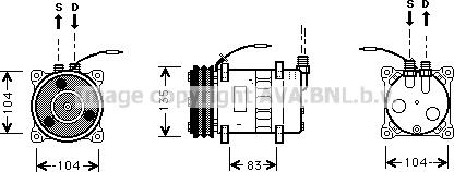 Prasco VOK052 - Компрессор кондиционера autosila-amz.com