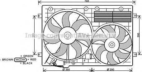 Prasco VW7529 - Вентилятор, охлаждение двигателя autosila-amz.com