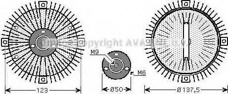 Prasco VWC273 - Сцепление, вентилятор радиатора autosila-amz.com